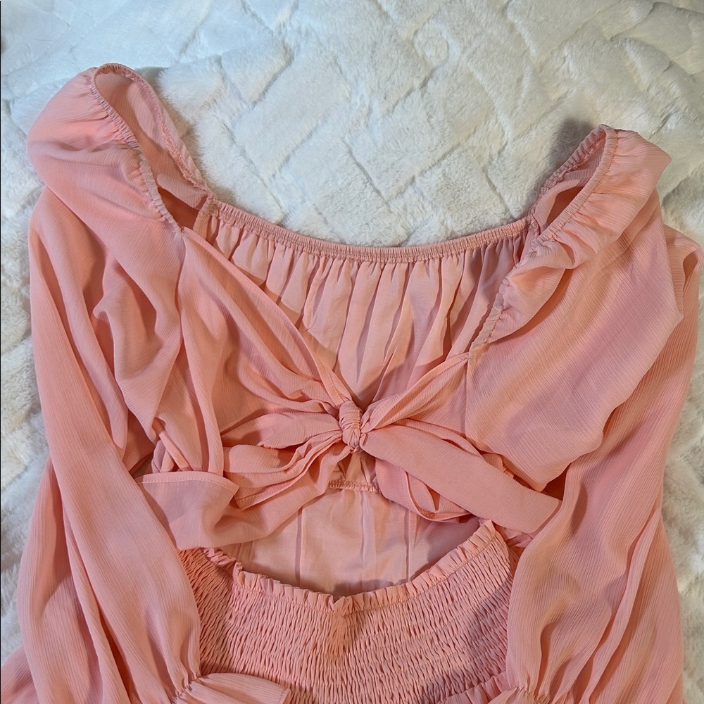 Exlura Pink Backless Dress size XL - Picture 7 of 8